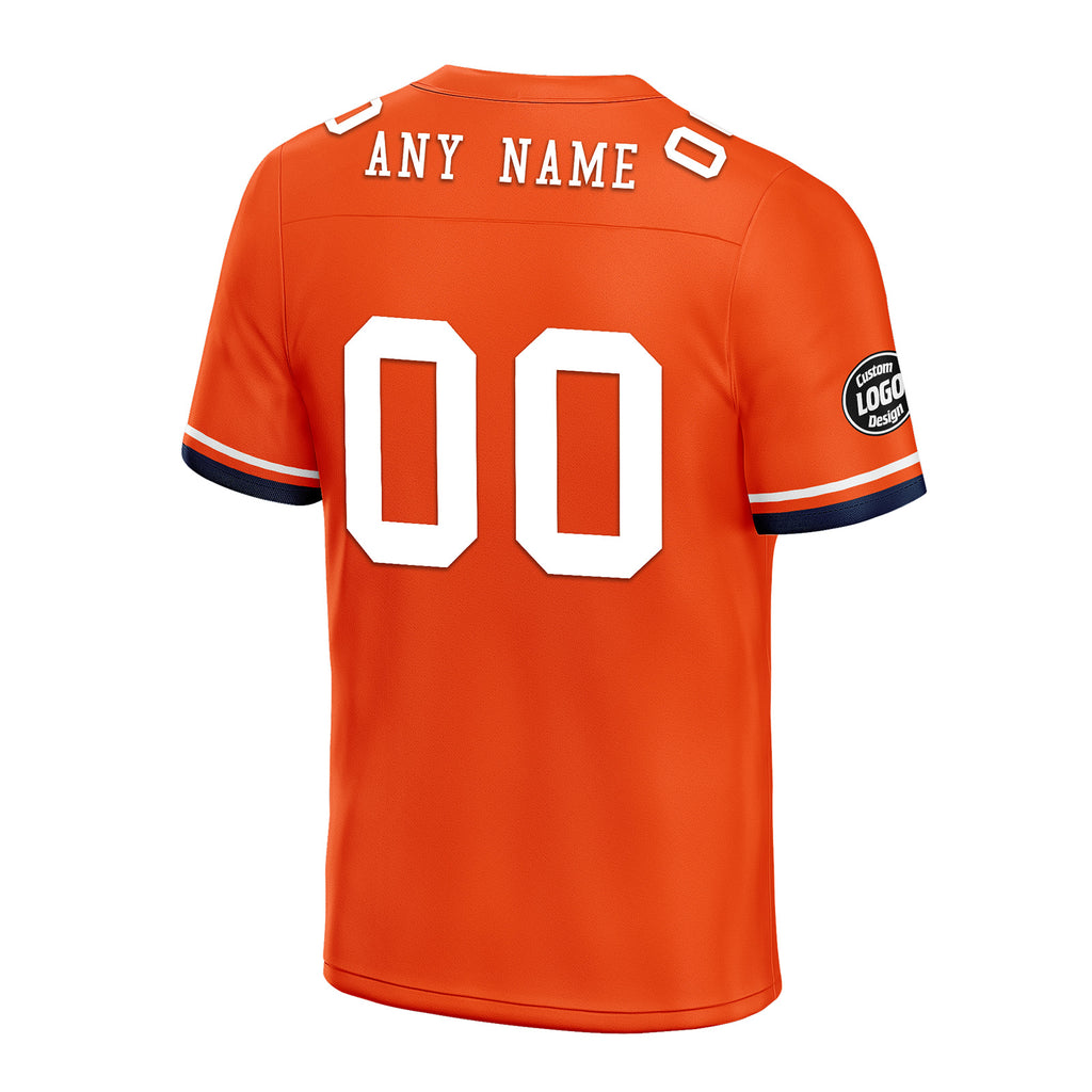 Custom Orange Denver Personalized Authentic Football Jersey FBJ02-D020263-10