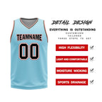 Custom Glacier Blue Brown Red San Antonio City Edition Personalized Reversible Basketball Set Sports Basketball Jersey BBJ01R-D0610-27-COOLMAX