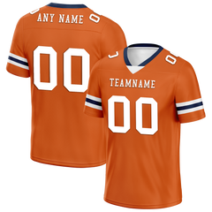 Custom Orange Classic Style Personalized Authentic Football Jersey FBJ02-bd0a70b8