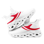 Custom White Red Kansas City Football Jersey and Sports Shoes Combo Offer Personalized Combo ZH-D025008-18