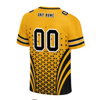Custom Yellow Black Pennsylvania Personalized Authentic Football Jersey FBJ02-D023033-30