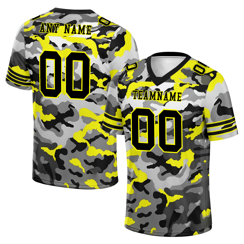 Custom Camo Personalized Authentic Football Jersey FBJ02-D06114