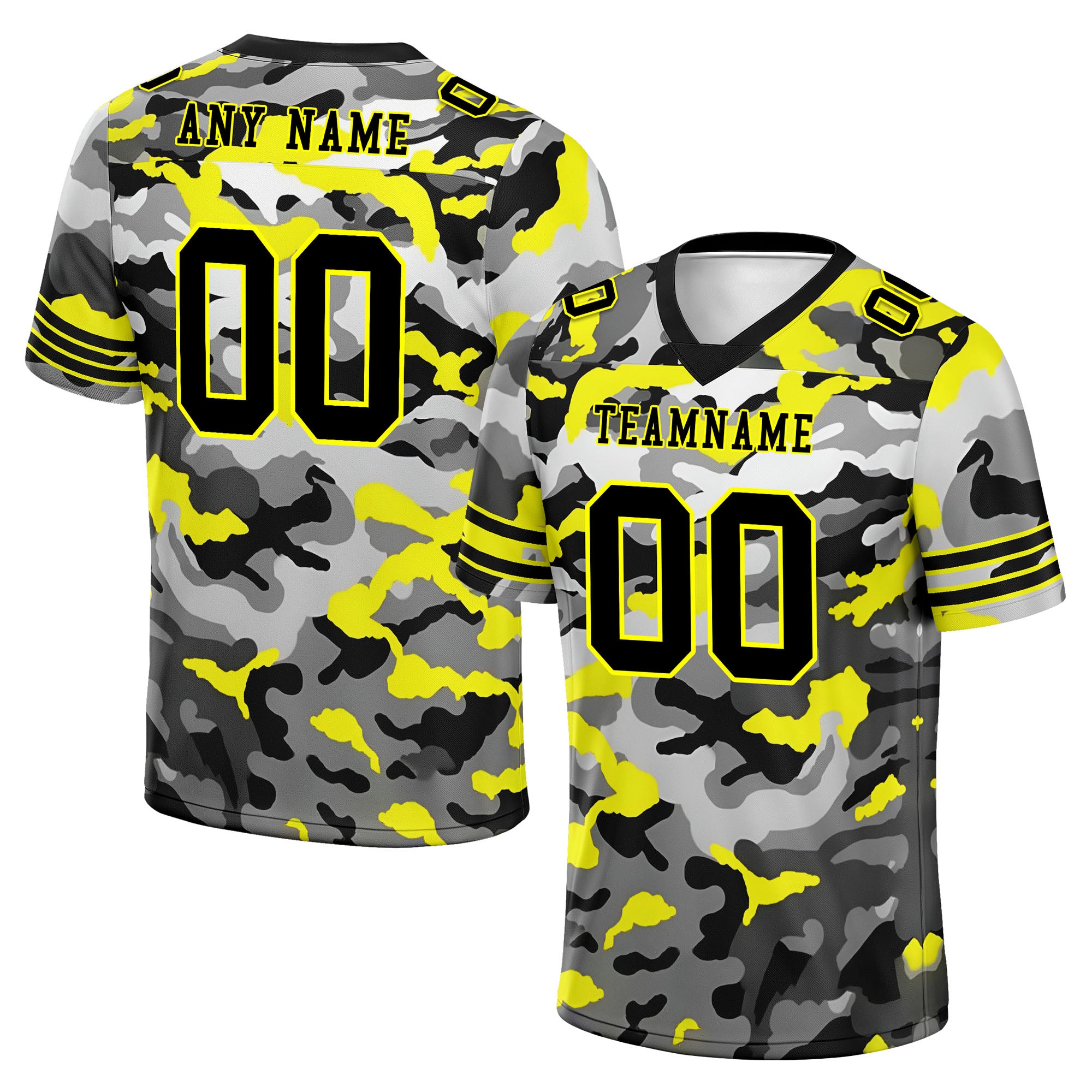 Custom Camo Personalized Authentic Football Jersey FBJ02-D06114