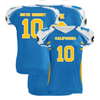 Custom Blue White California High-Performance American Football Jersey FBJ06-D023001-22