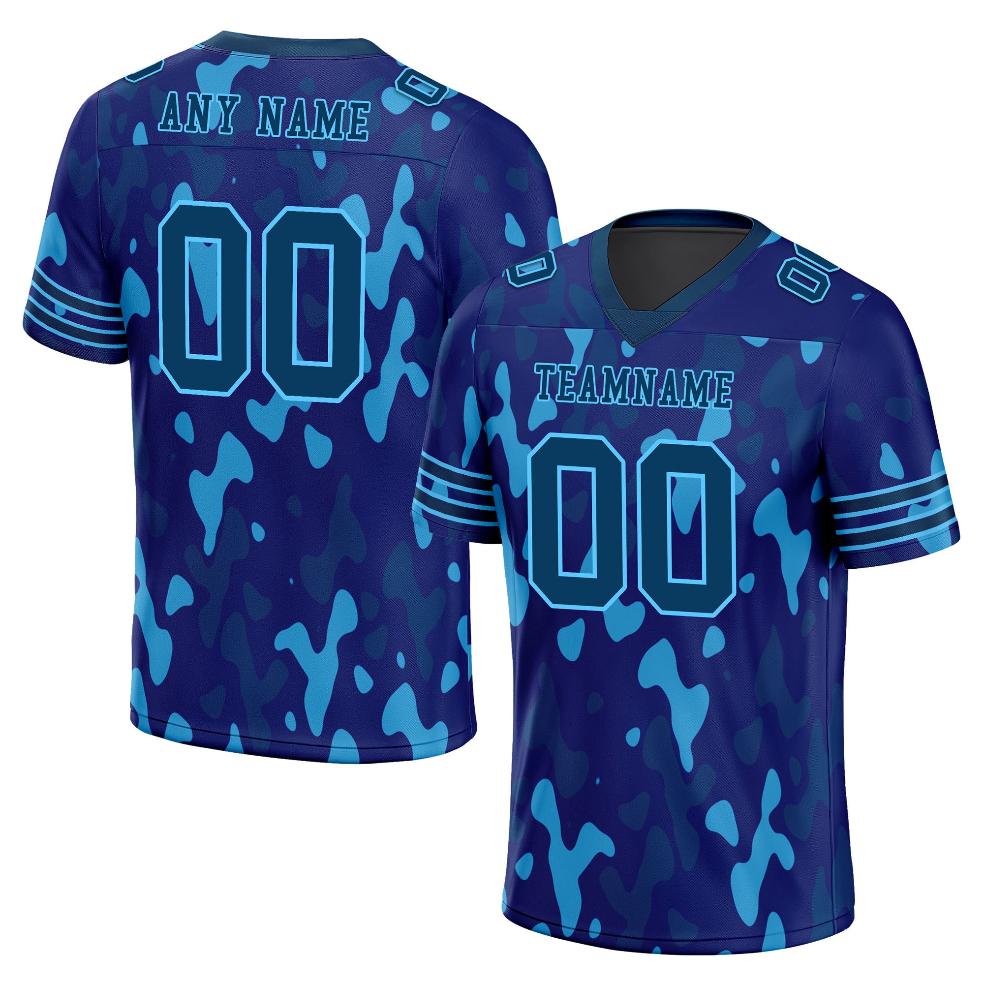 Custom Camo Personalized Authentic Football Jersey FBJ02-D06117