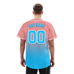 Custom Pink Blue Fade Fashion Personalized Authentic Baseball Jersey BSBJ01-D0a70f8
