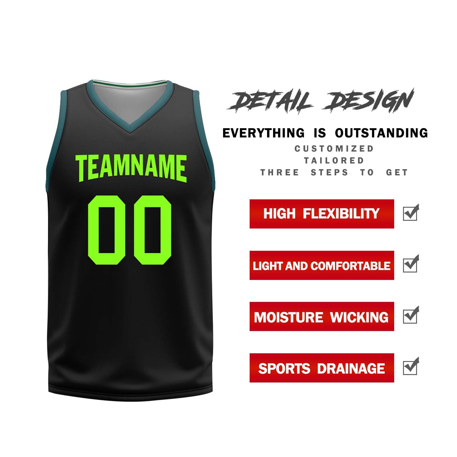 Custom Black Green Boston City Edition Personalized Reversible Basketball Set Sports Basketball Jersey BBJ01R-D0610-2