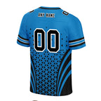 Custom Blue Black North Carolina Personalized Authentic Football Jersey FBJ02-D023033-5