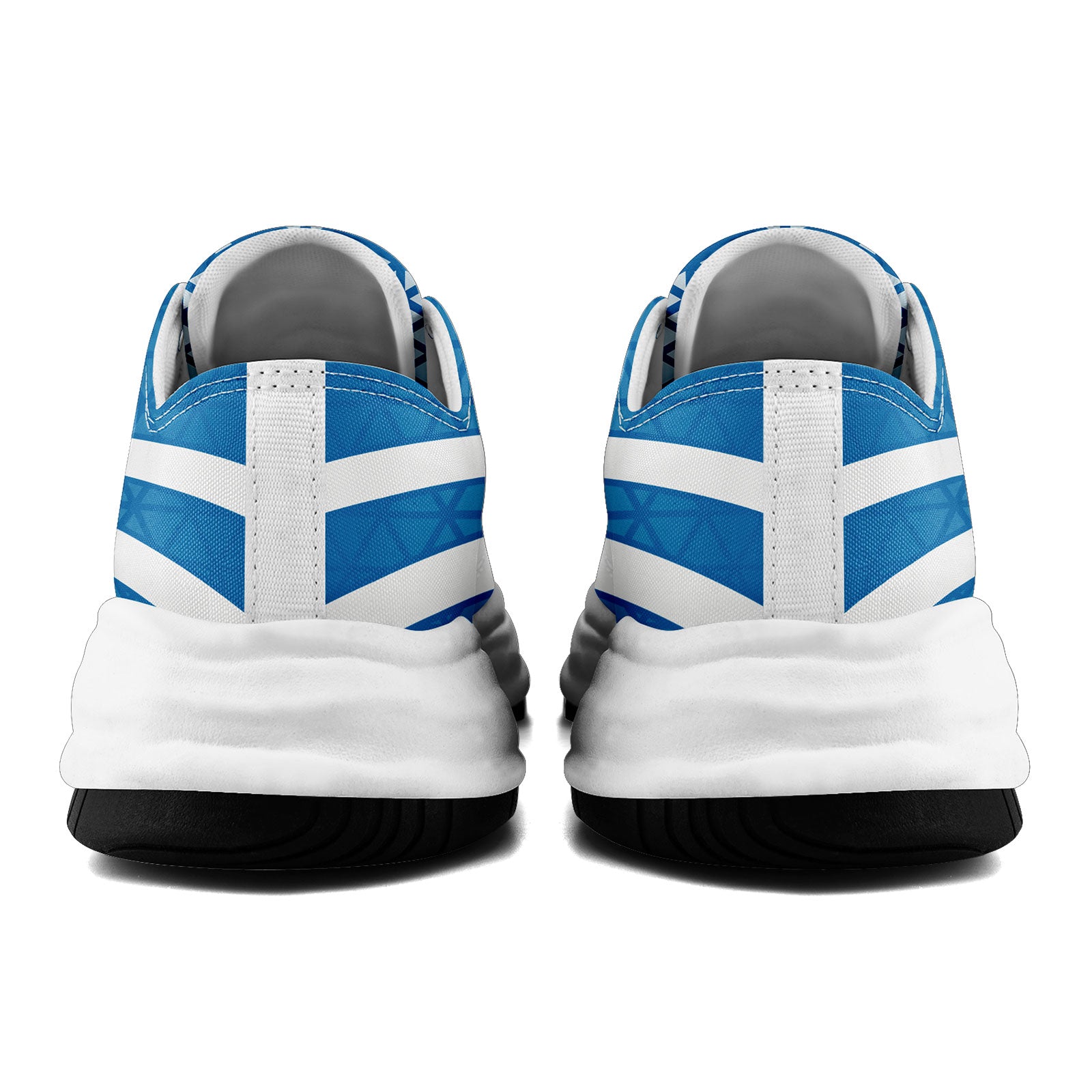 Custom Blue White Michigan Football Jersey and Sports Shoes Combo Offer Personalized Combo ZH-D023031-11