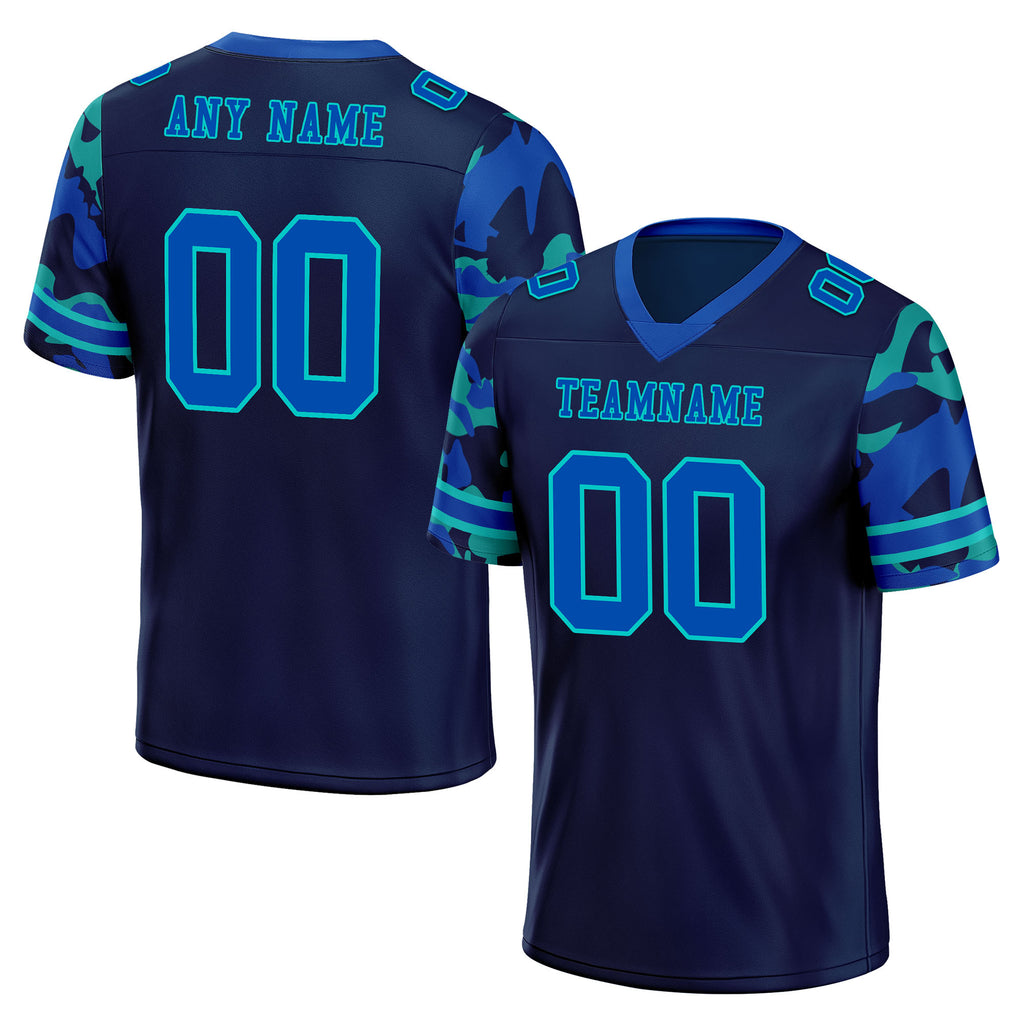 Custom Camo Personalized Authentic Football Jersey FBJ02-D06124