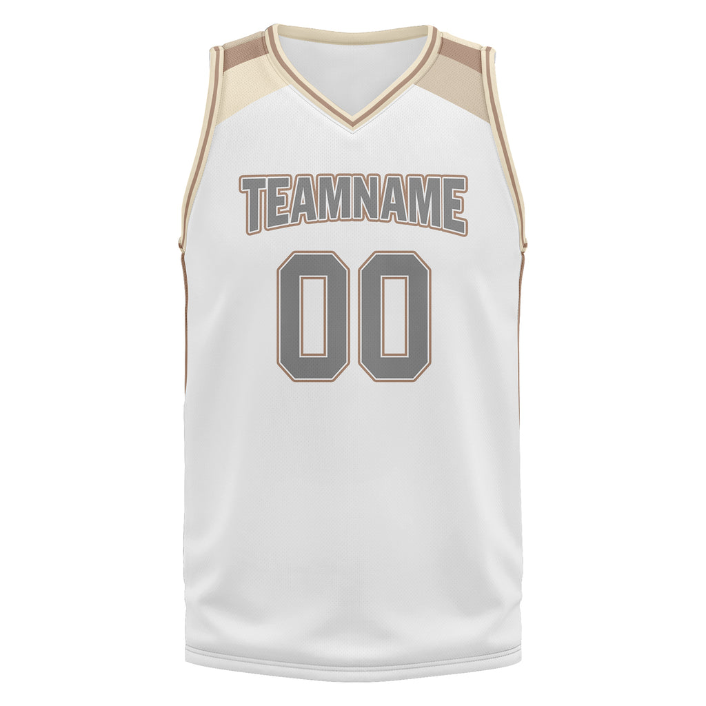 Custom White Gold City Edition Personalized Sports Uniform Authentic Basketball Jersey BBJ01-D06101-5