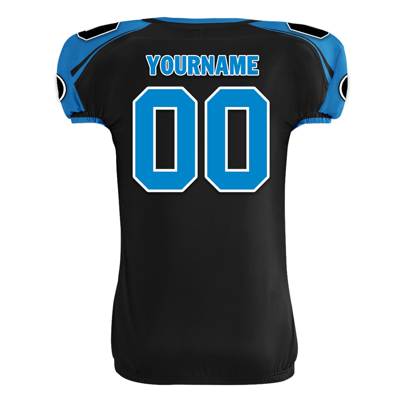 Custom Blue Black North Carolina High-Performance American Football Jersey FBJ06-D023001-5