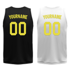 Custom Black White Classic Style Reversible Basketball Uniform Personalized COOLMAX BBJR-D017048
