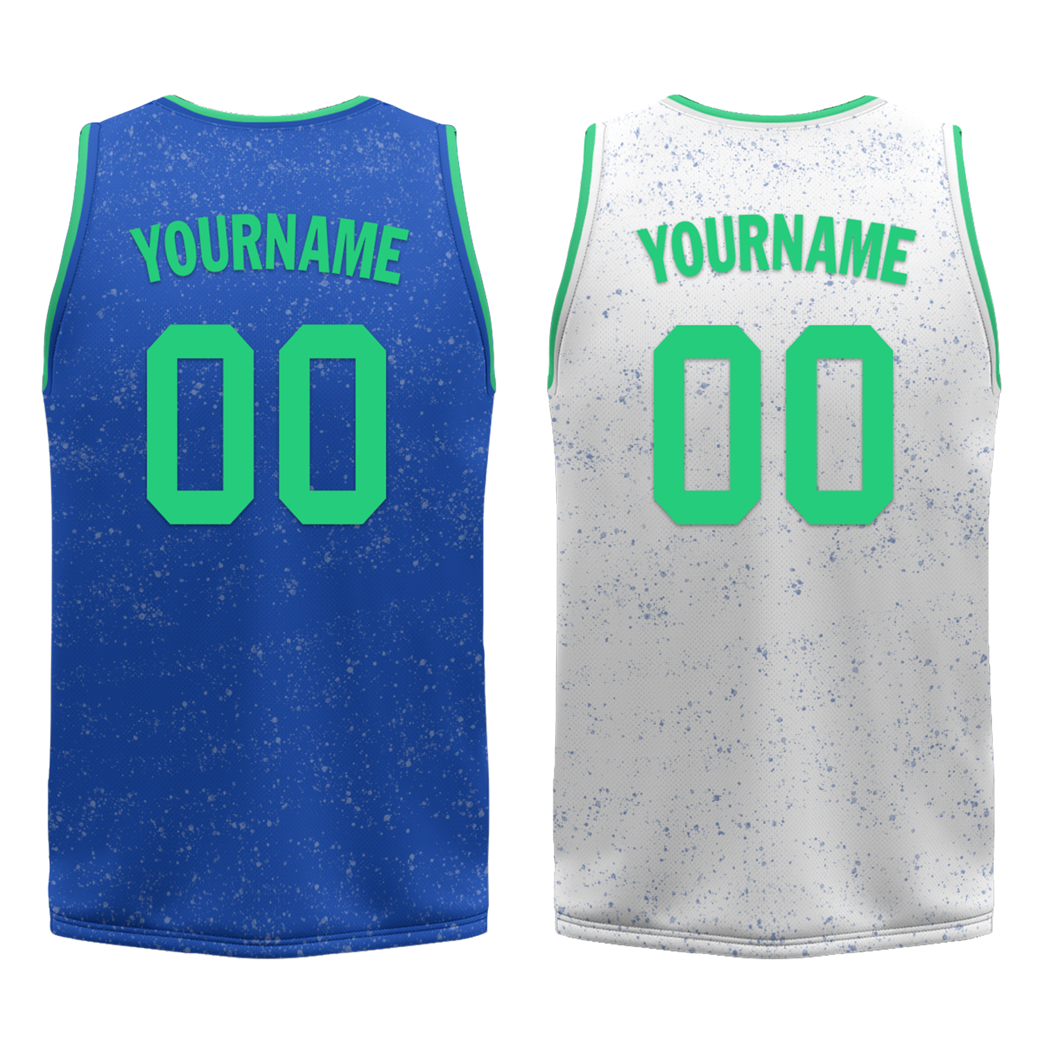 Custom Blue White Classic Style Reversible Basketball Uniform Personalized Ordinary BBJR-D017009