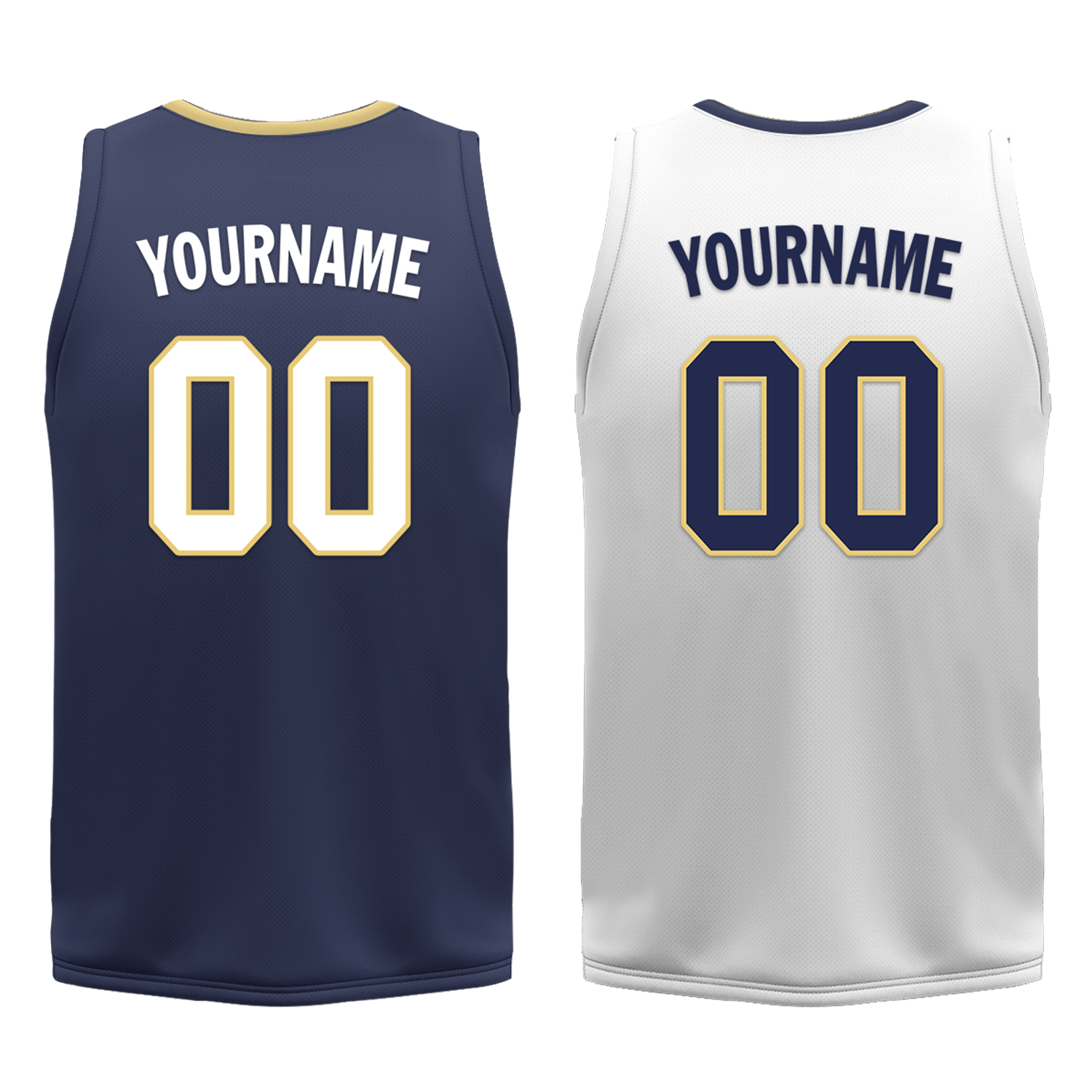 Custom Blue White Classic Style Reversible Basketball Uniform Personalized COOLMAX BBJR-D017050