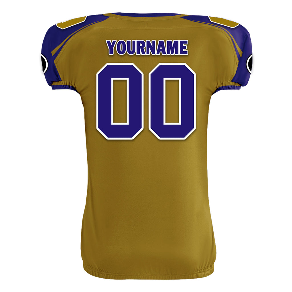 Custom Blue Yellow Maryland High-Performance American Football Jersey FBJ06-D023001-2