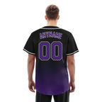 Custom Black Purple Fade Fashion Personalized Authentic Baseball Jersey BSBJ01-D0a70d0
