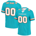 Custom Cyan Classic Style Personalized Authentic Football Jersey FBJ02-bd0a70ba