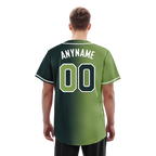 Custom Green Gradient Fashion Personalized Authentic Baseball Jersey BSBJ01-D0a708c