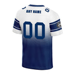 Custom White Blue Indianapolis Personalized Authentic Football Jersey FBJ02-D020249-14