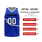 Custom Lake Blue White Milwaukee City Edition Personalized Reversible Basketball Set Sports Basketball Jersey BBJ01R-D0610-17