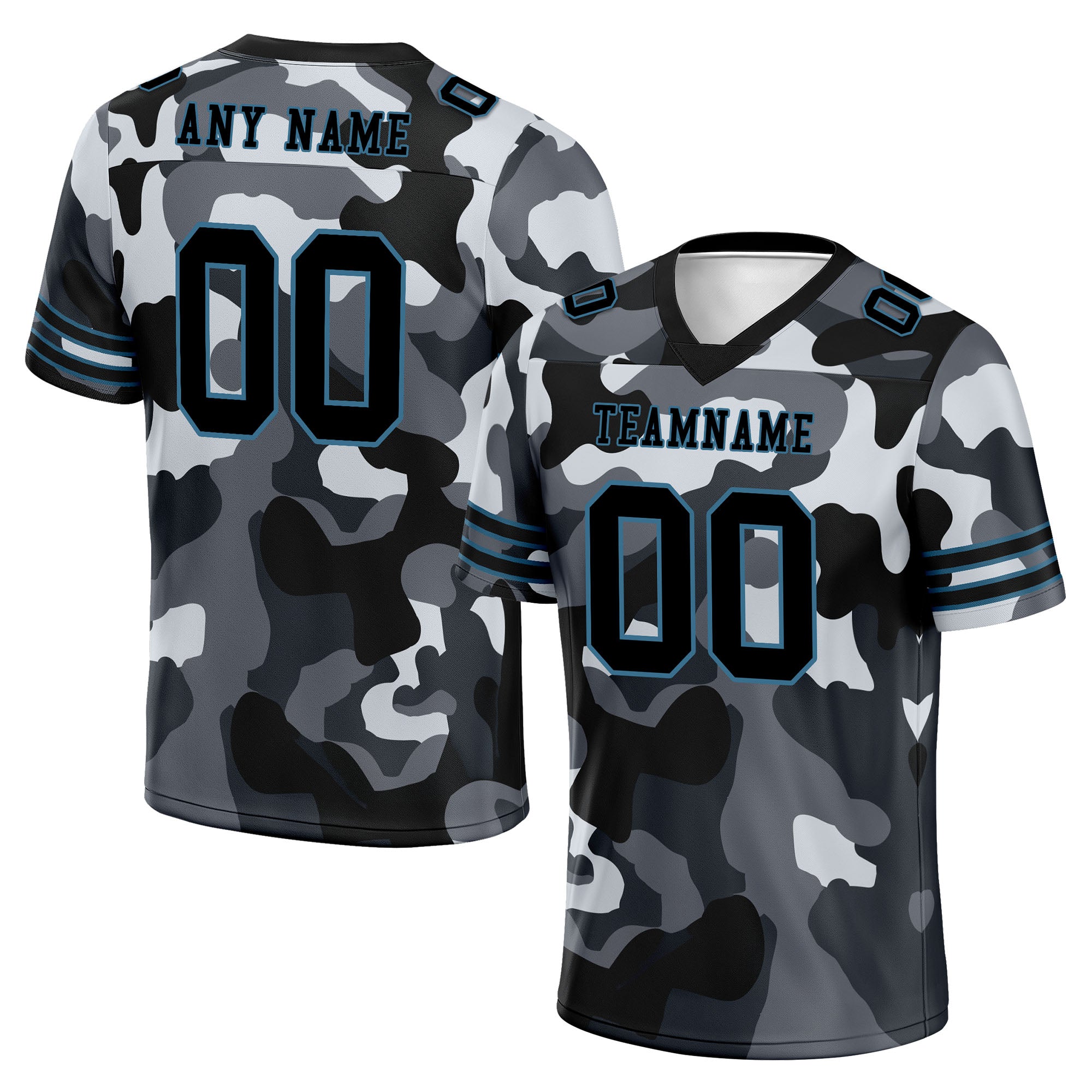 Custom Camo Personalized Authentic Football Jersey FBJ02-D06115