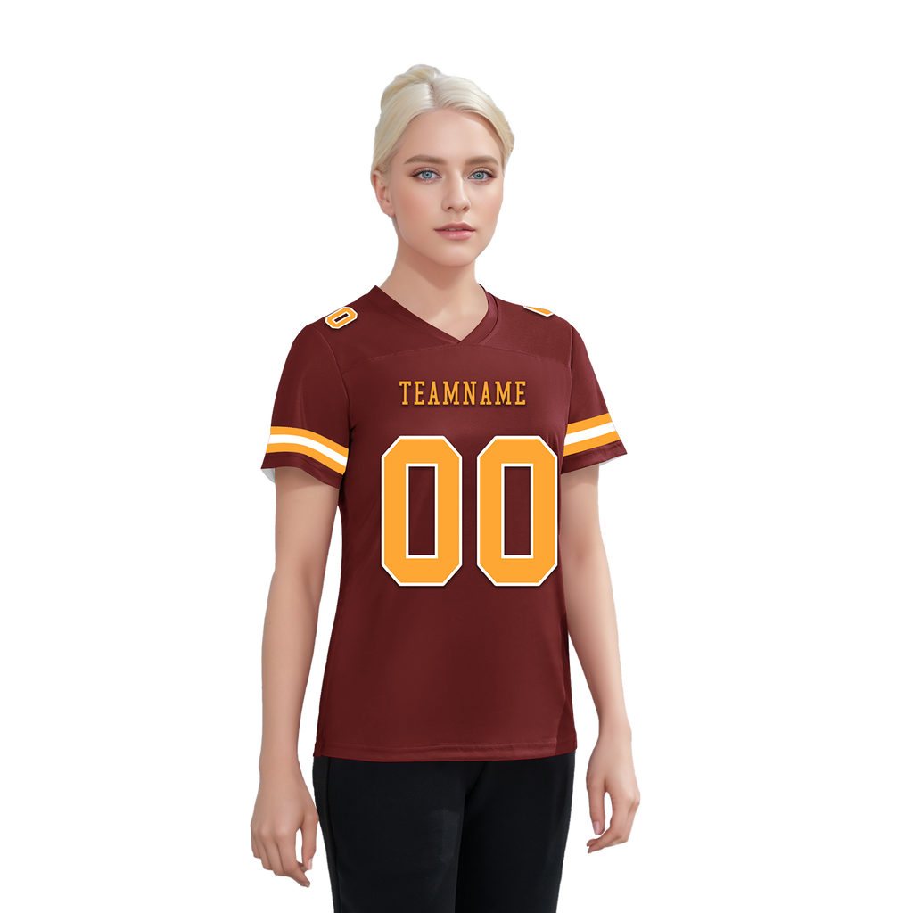 Custom Brown Classic Style Personalized Authentic Football Jersey FBJ02-bd0a70af