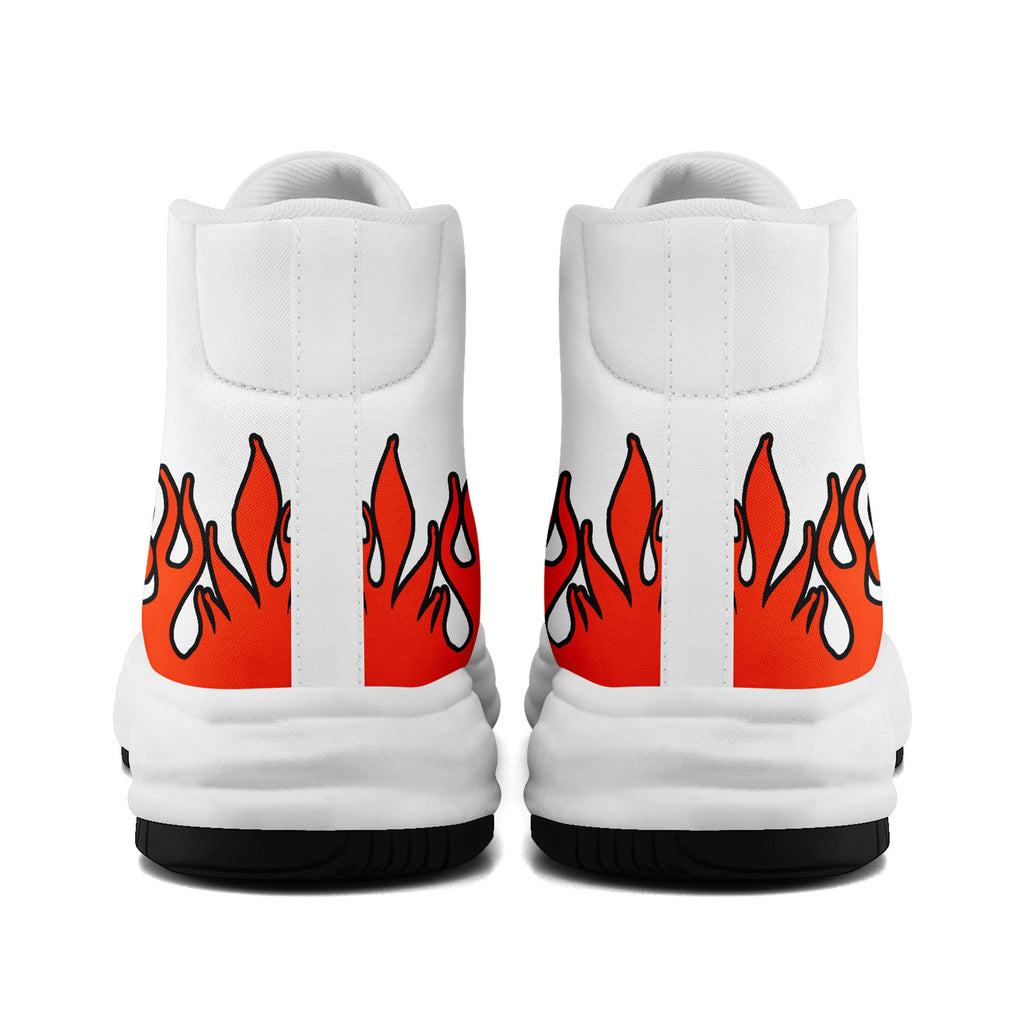 Custom White Orange Cleveland Football Jersey and Firesoul Sports Shoes Combo Offer Personalized Combo ZH-D020273-8