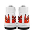 Custom White Orange Cleveland Football Jersey and Firesoul Sports Shoes Combo Offer Personalized Combo ZH-D020273-8