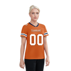 Custom Orange Classic Style Personalized Authentic Football Jersey FBJ02-bd0a70b8