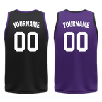 Custom Black Purple Classic Style Reversible Basketball Uniform Personalized Ordinary BBJR-D017035