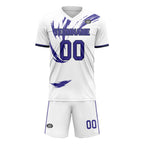 Custom White Purple Soccer Sets Jersey Personalized SCJ101-D28041