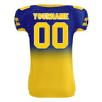 Custom Blue Yellow Fade Fashion Los Angeles High-Performance American Football Jersey FBJ06-D020252-15