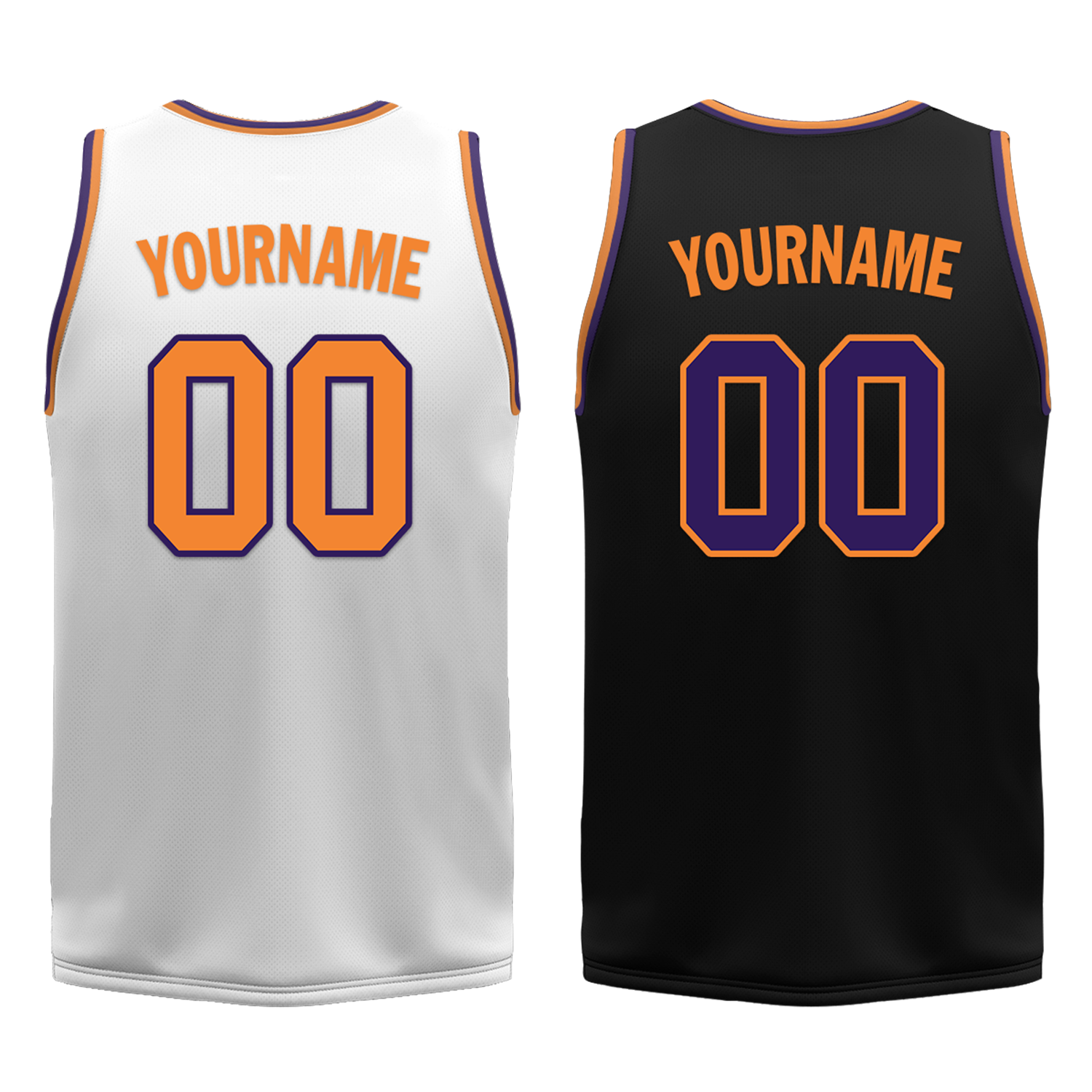 Custom White Black Classic Style Reversible Basketball Uniform Personalized COOLMAX BBJR-D017057