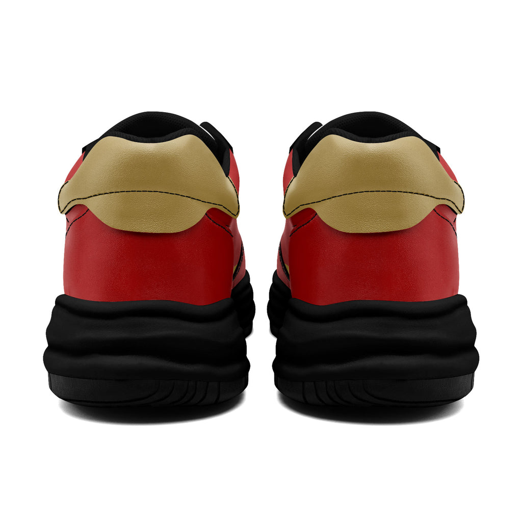 Custom Red Gold San Francisco Shoes Personalized Sneaker FN032-D020389-25