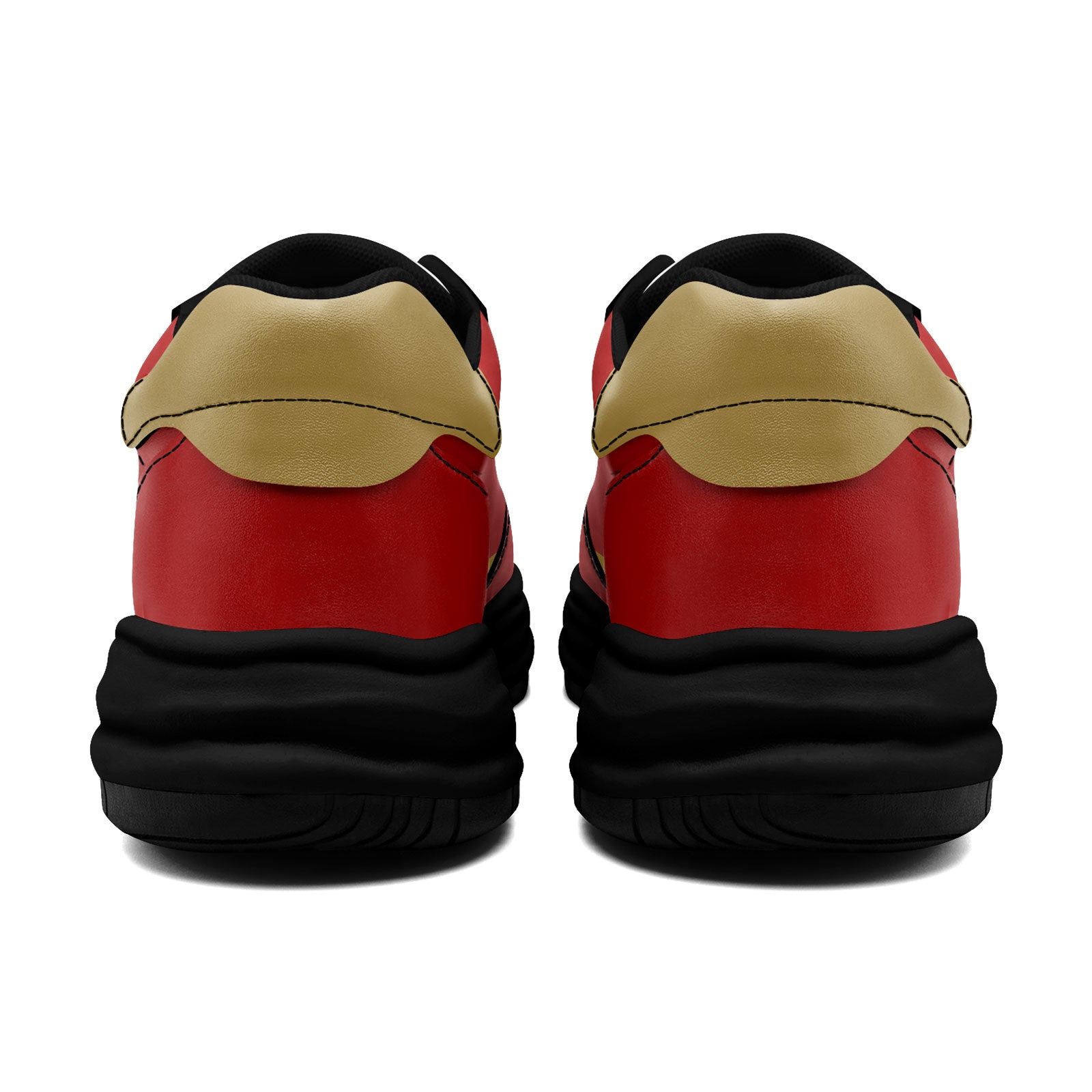 Custom Red Gold San Francisco Shoes Personalized Sneaker FN032-D020389-25