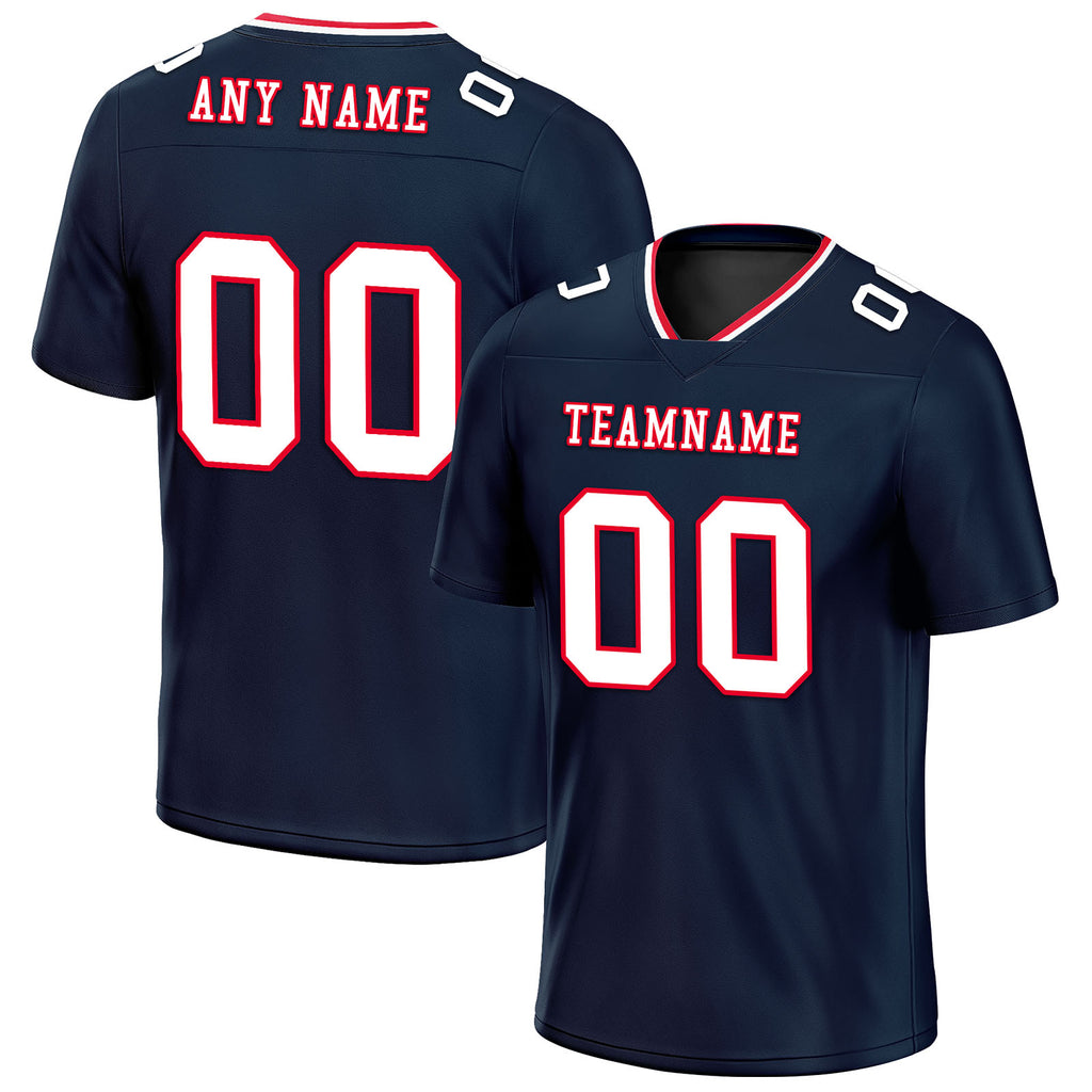 Custom Dark Blue Houston Personalized Authentic Football Jersey FBJ02-E0601-12