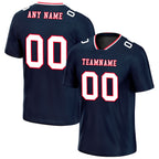 Custom Dark Blue Houston Personalized Authentic Football Jersey FBJ02-E0601-12