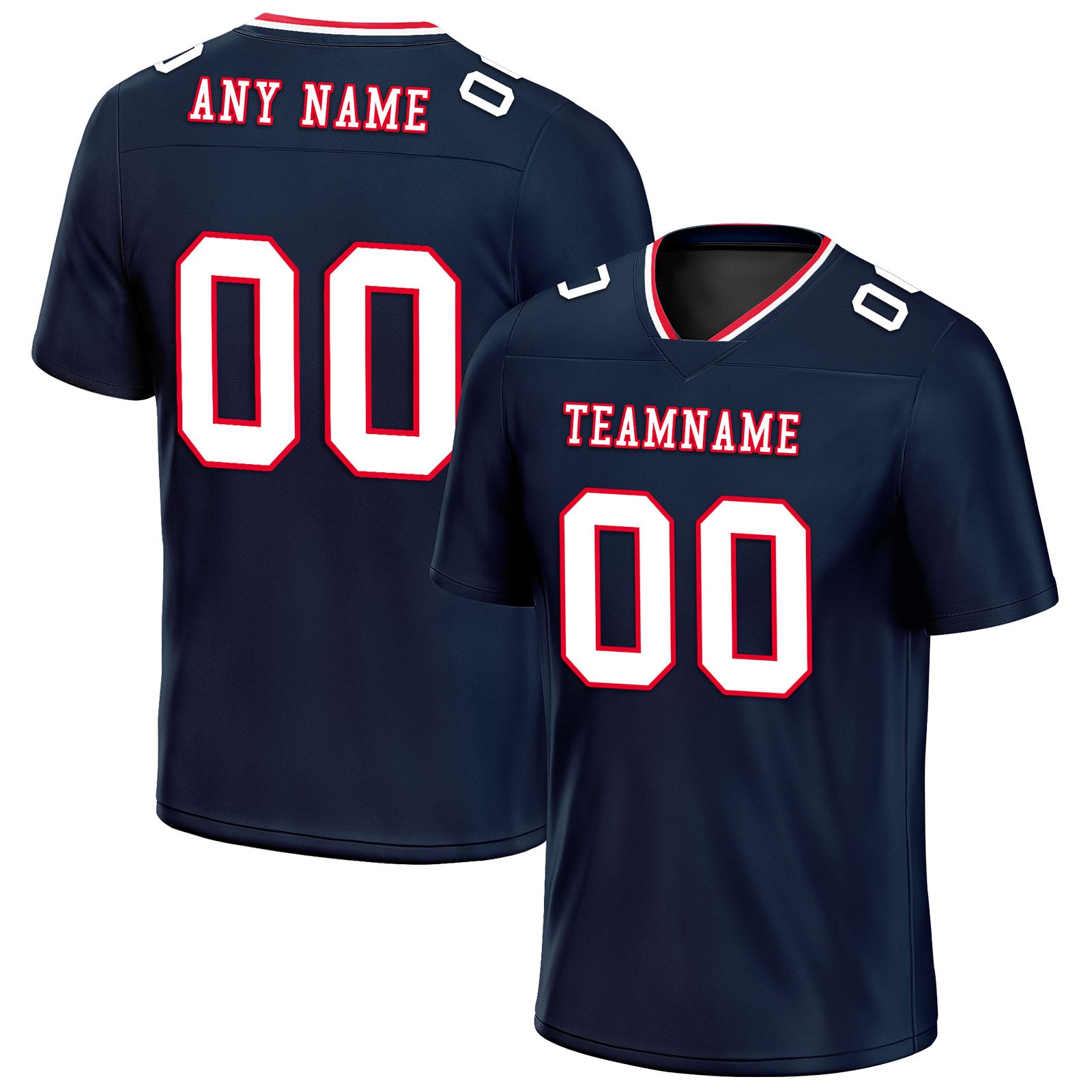 Custom Dark Blue Houston Personalized Authentic Football Jersey FBJ02-E0601-12