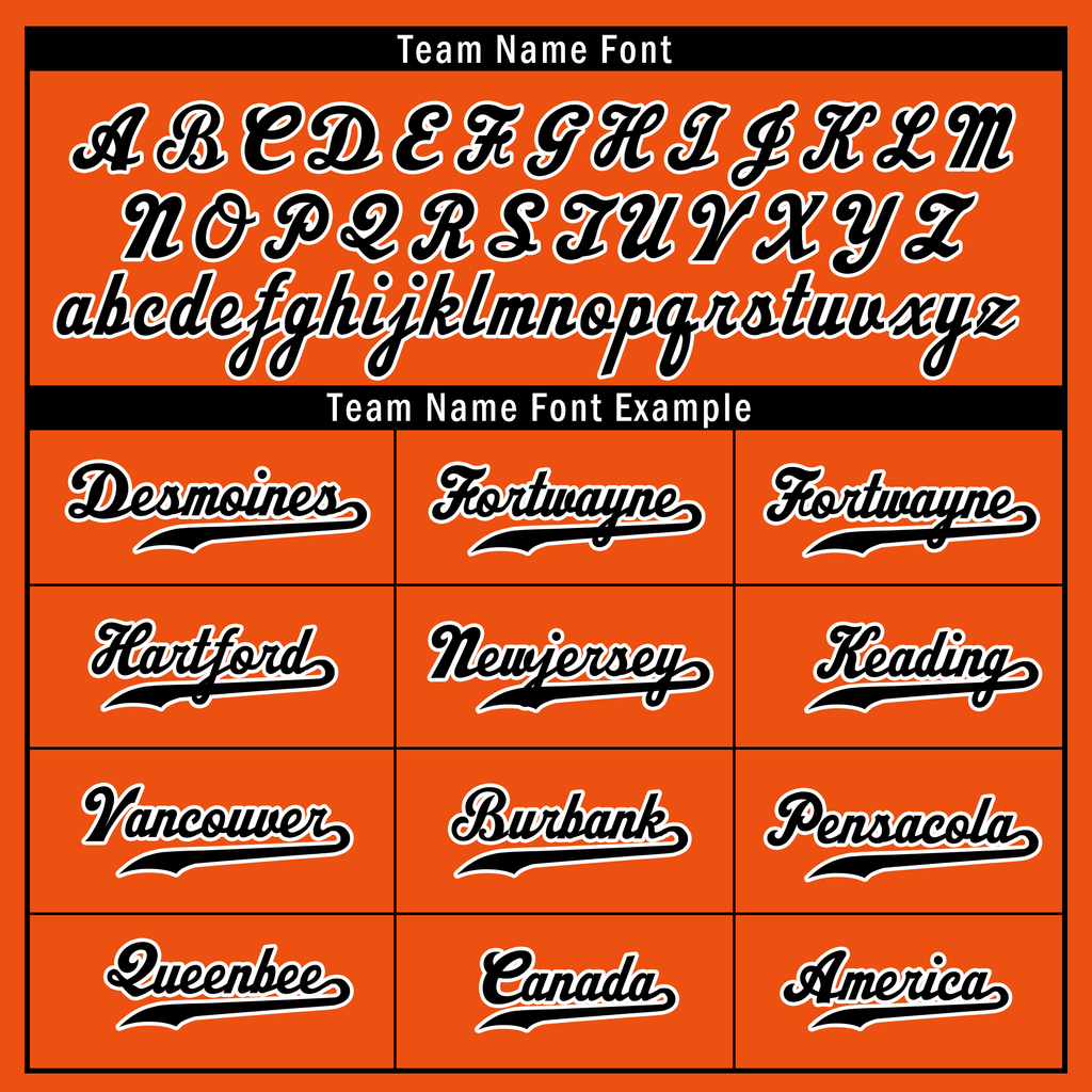 Custom Orange Black Classic Style Black Personalized Authentic Baseball Jersey BSBJ01-bd0fa0a