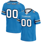 Custom Blue White Classic Style Personalized Authentic Football Jersey FBJ02-bd0a700c