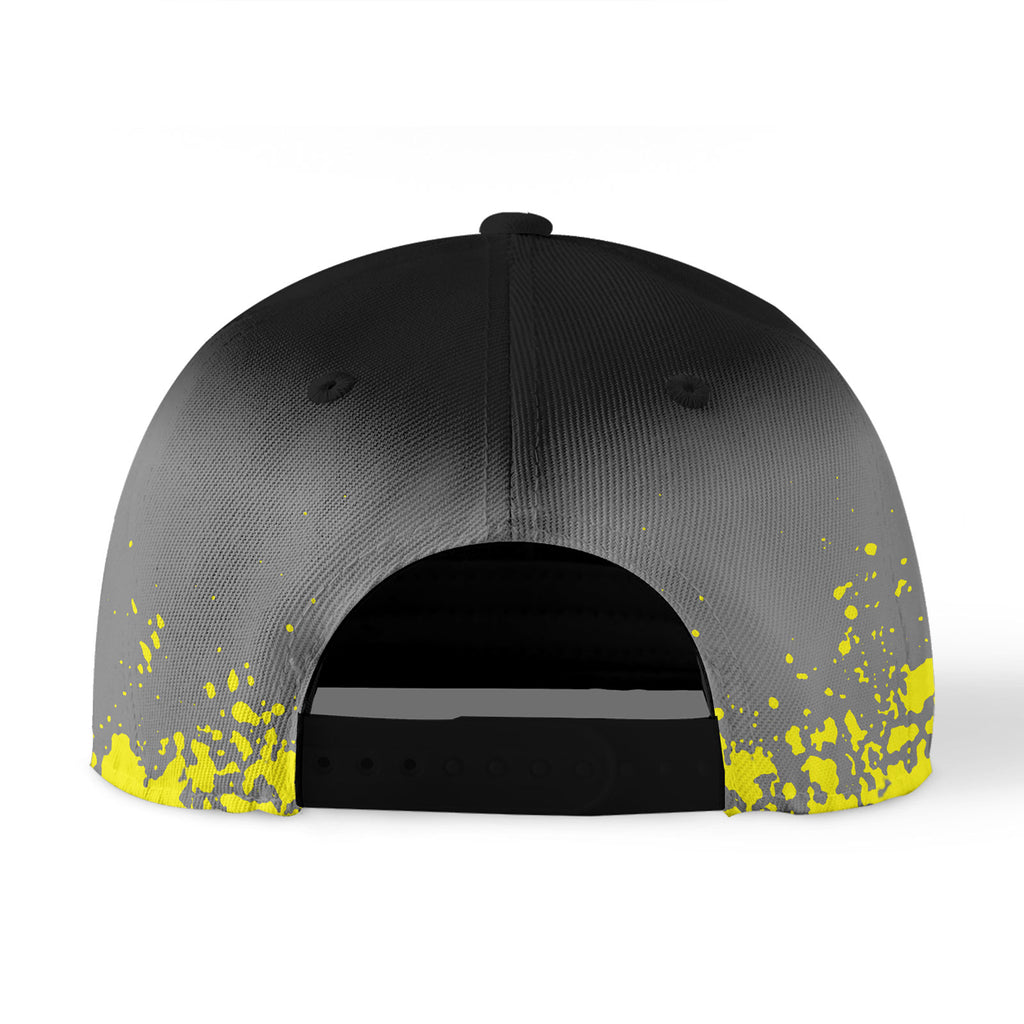 Custom Gray Yellow Hat Sport Design Cap Stitched Adjustable Personalized YW061-D020231-9