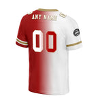 Custom White Red California Personalized Authentic Football Jersey FBJ02-D028017-13
