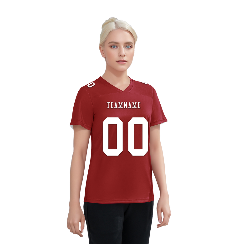 Custom Red Classic Style Personalized Authentic Football Jersey FBJ02-bd0a700a