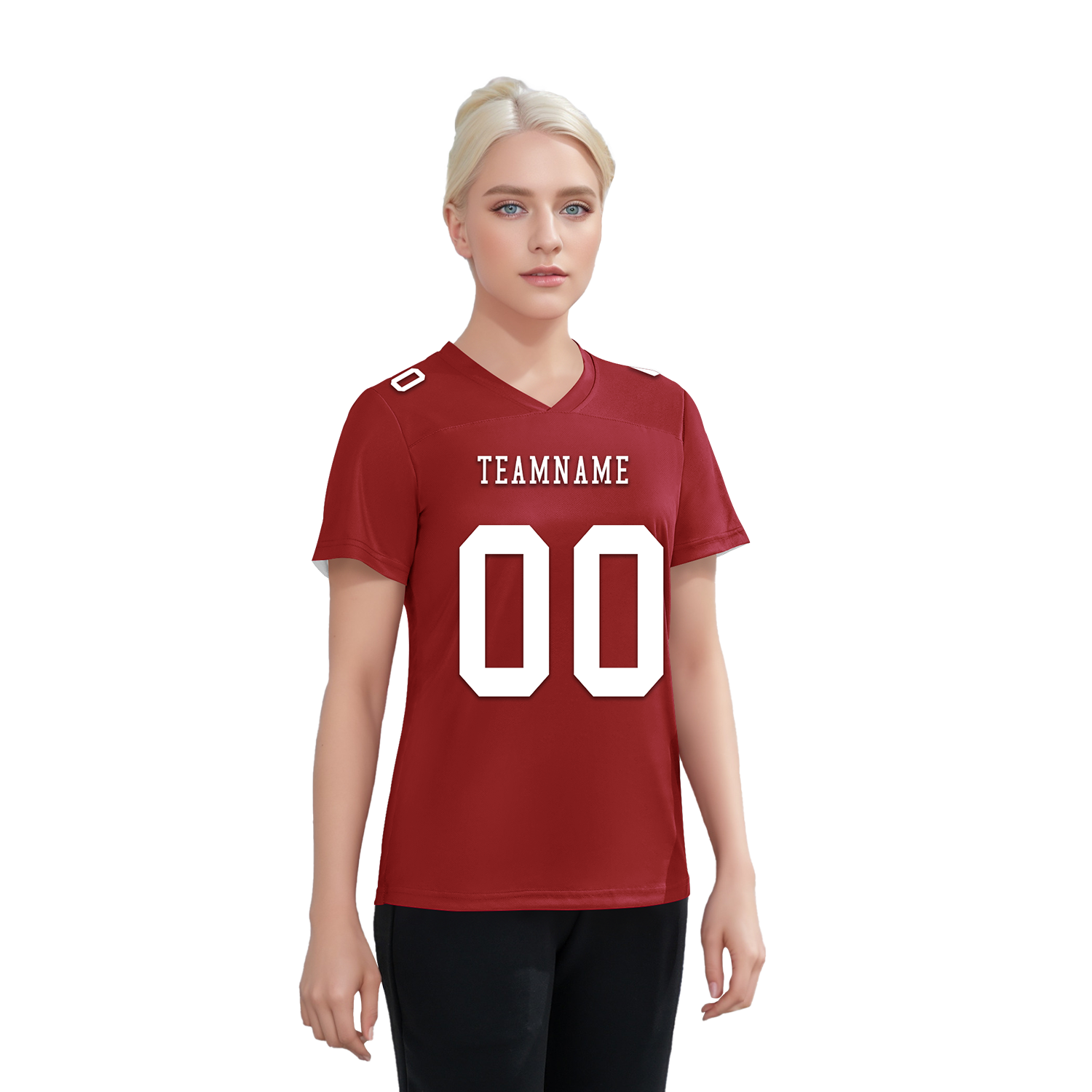 Custom Red Classic Style Personalized Authentic Football Jersey FBJ02-bd0a700a