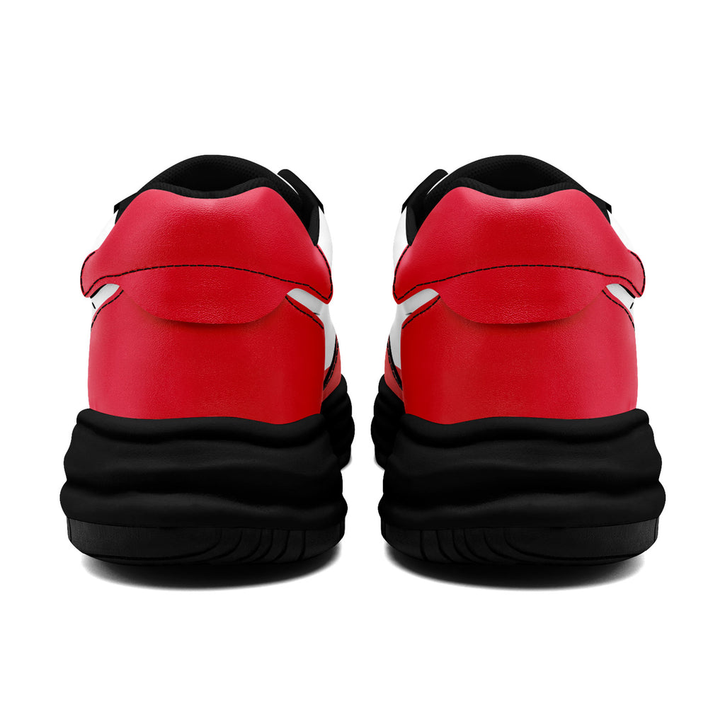 Custom Red White Kansas City Shoes Personalized Sneaker FN032-D020389-18
