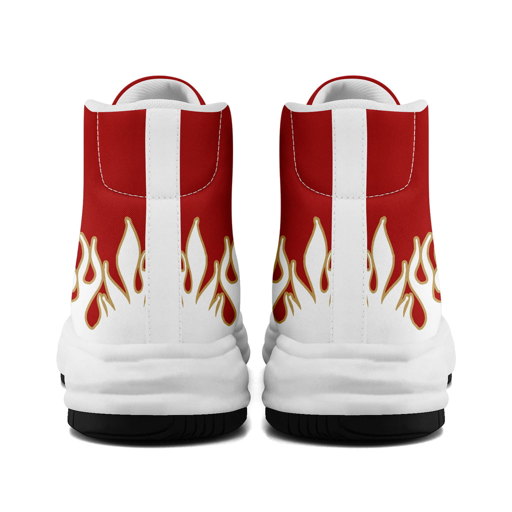 Custom Red White San Francisco Football Jersey and Firesoul Sports Shoes Combo Offer Personalized Combo ZH-D020273-25