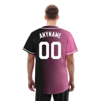 Custom Pink Black Gradient Fashion Personalized Authentic Baseball Jersey BSBJ01-D0a7099
