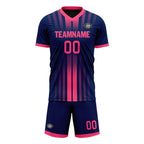 Custom Blue Pink Soccer Sets Jersey Personalized SCJ101-D020131-1