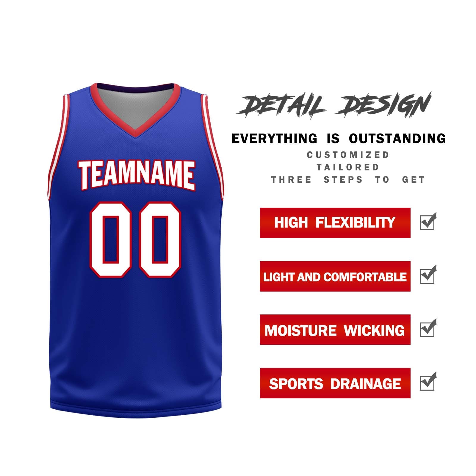 Custom Blue Red White Sacramento City Edition Personalized Reversible Basketball Set Sports Basketball Jersey BBJ01R-D0610-26